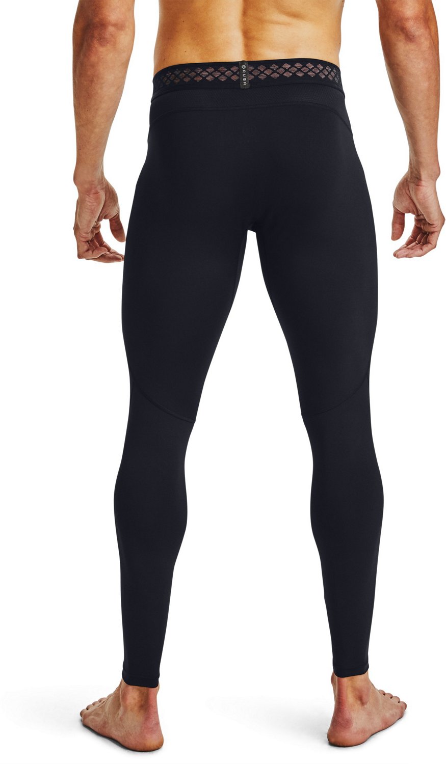 Under Armour Men's HeatGear RUSH 2.0 Leggings , Black (001)/Reflective ,  XX-Large