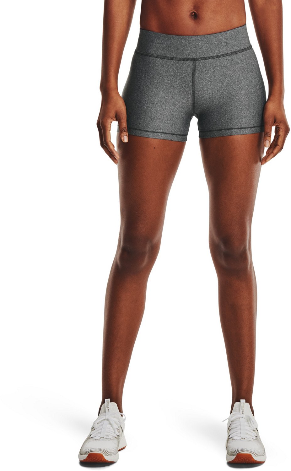 Under Armour Women's HeatGear Armour Mid Rise Shorty Shorts