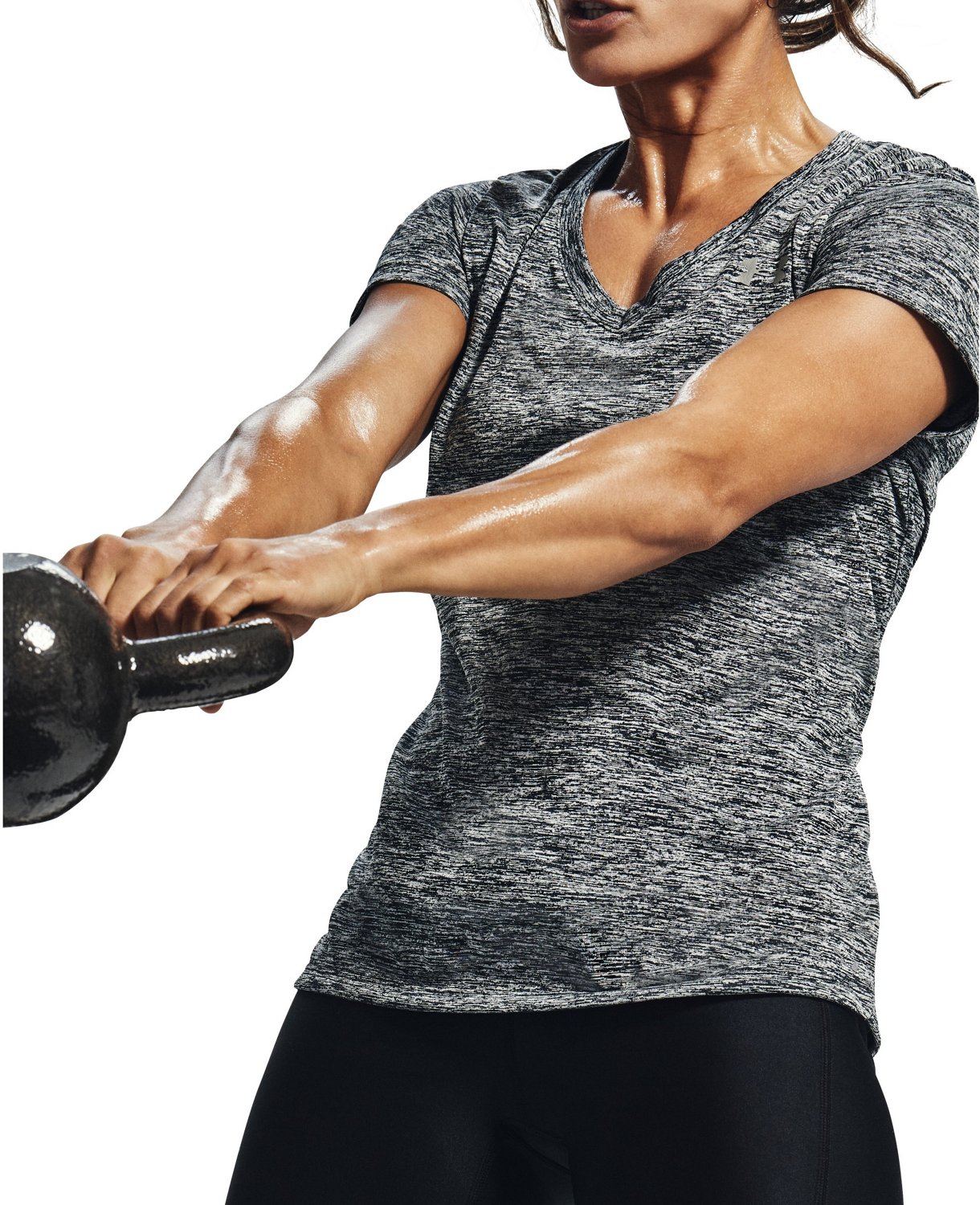 Under Armour Women's Twisted Tech V-neck T-shirt                                                                                 - view number 3