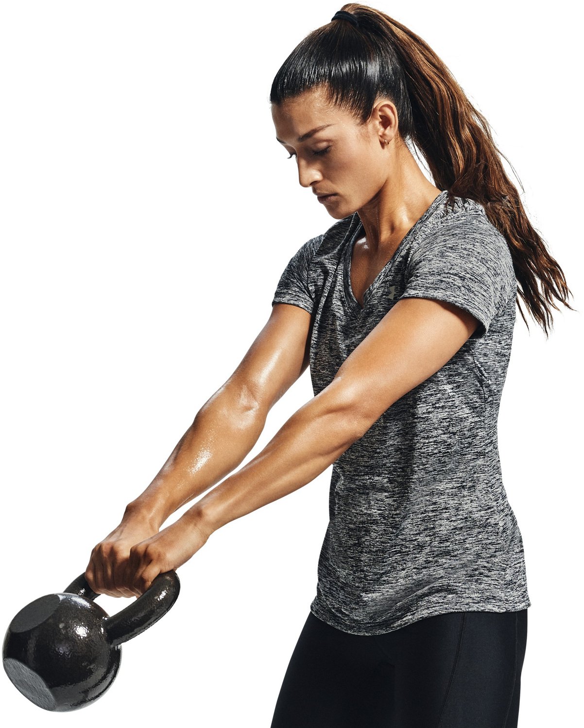 Under Armour Women's Twisted Tech V-neck T-shirt                                                                                 - view number 4