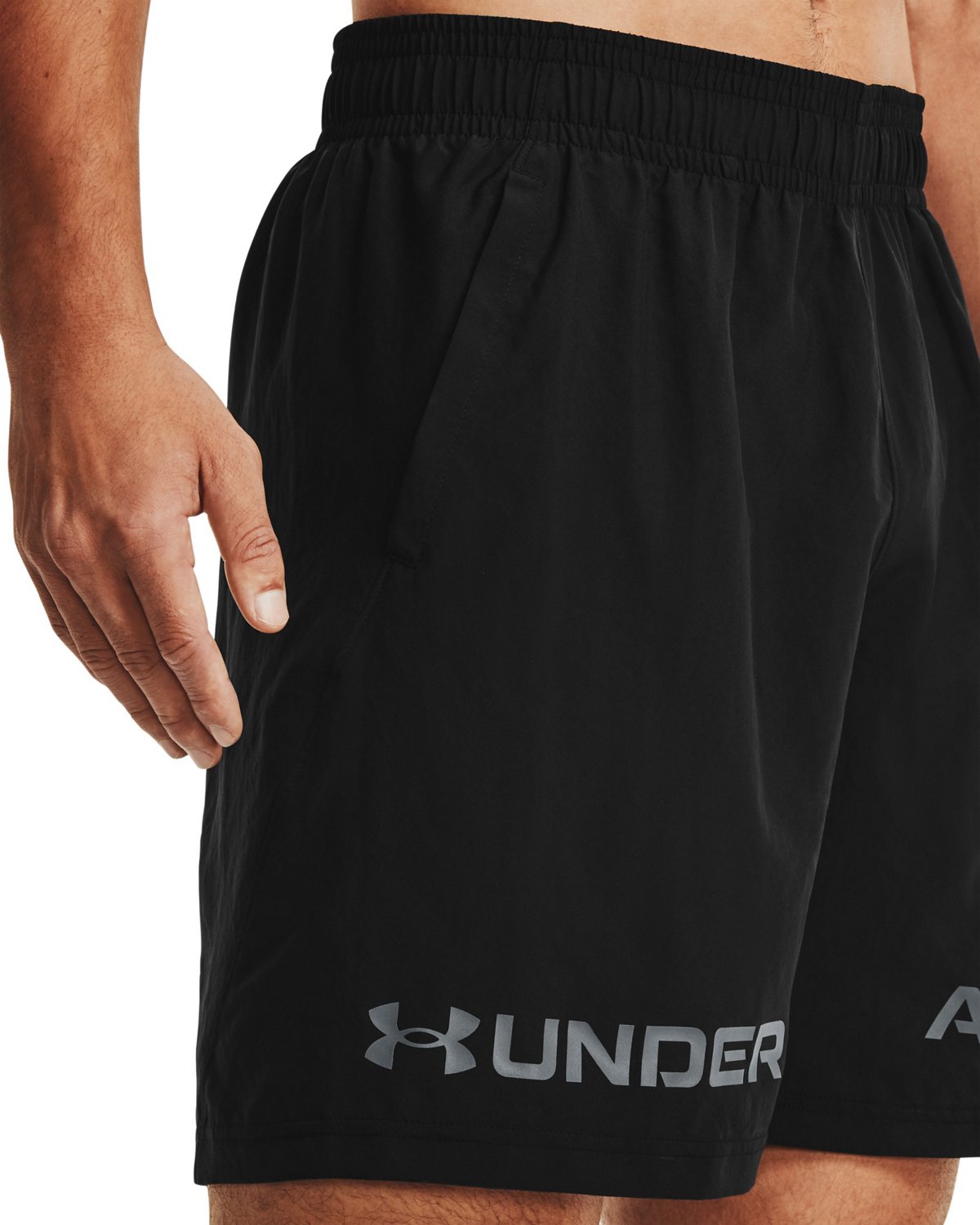 Under Armour Men's Woven Graphic Wordmark Shorts 8 in - view number 3
