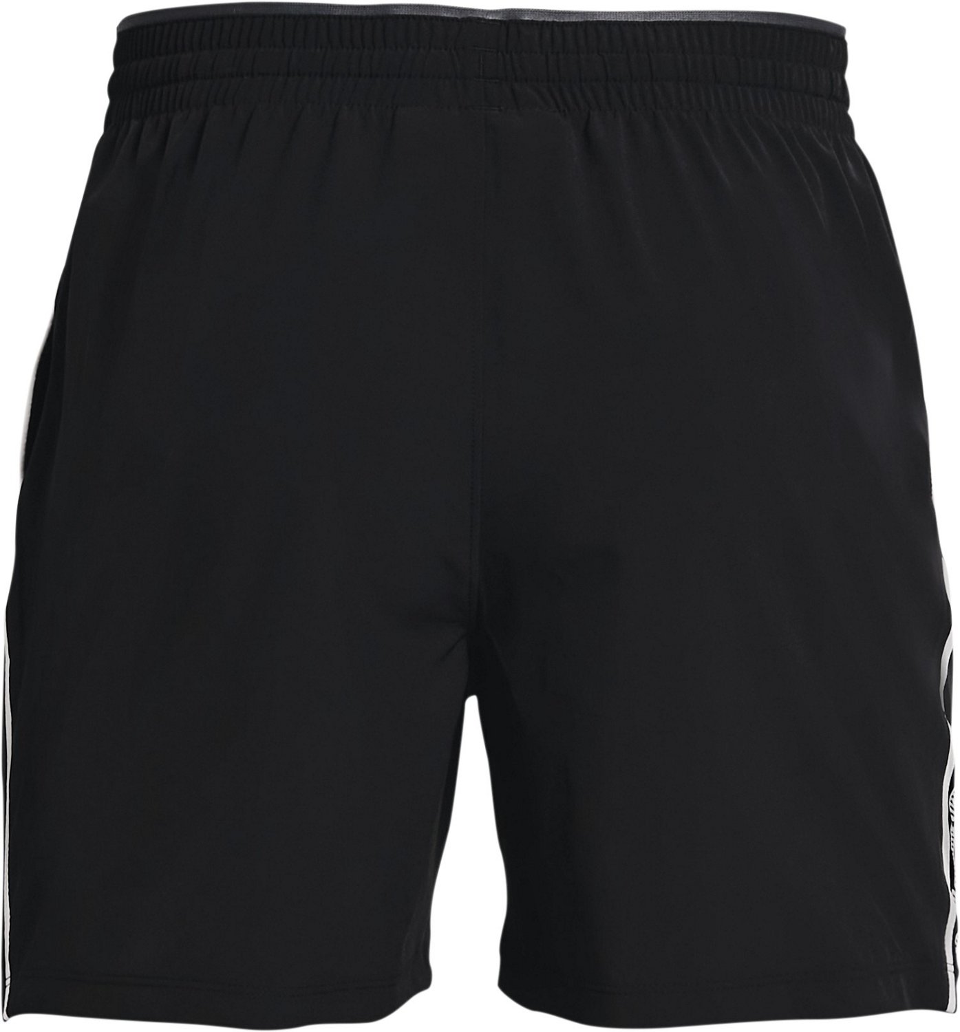 Under Armour Men's Qualifier Wordmark Shorts 5 in Academy