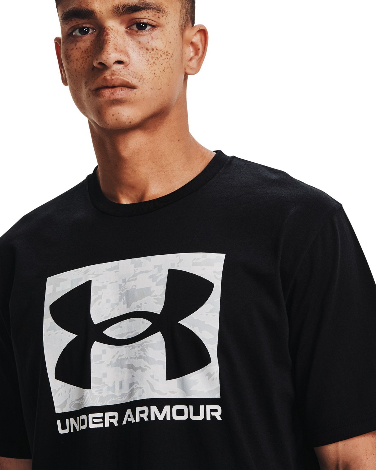 Under Armour Men's Camo Boxed Logo T-shirt                                                                                       - view number 3