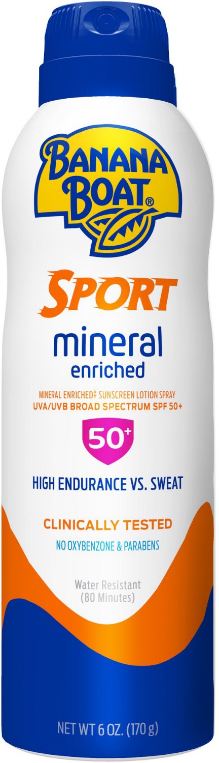 Banana Boat Sport Mineral Spray 6 oz. Sunscreen SPF 50 Academy