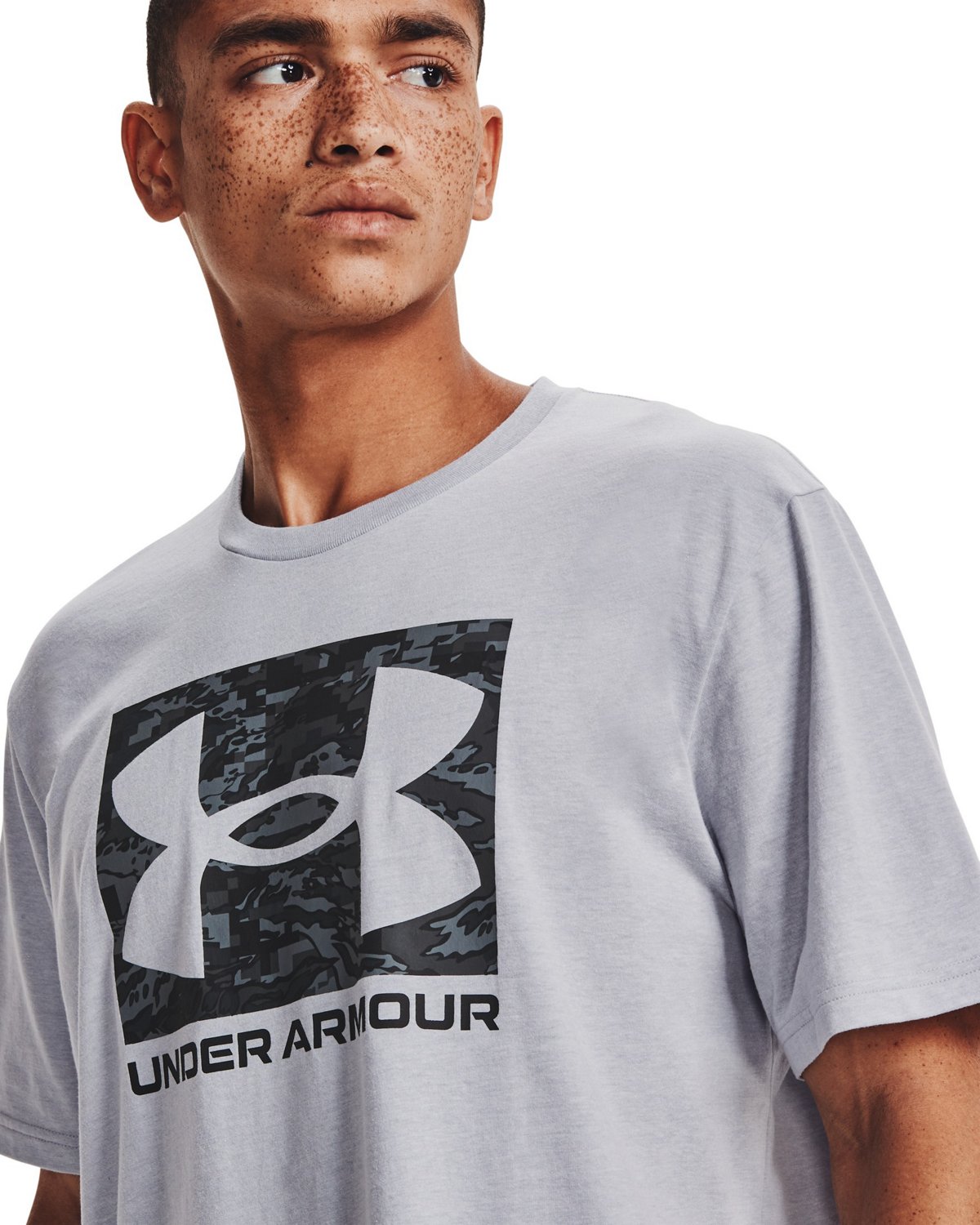 Under Armour Men's Camo Boxed Logo T-shirt                                                                                       - view number 3