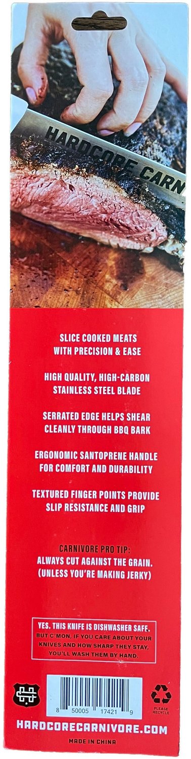 Hardcore Carnivore BBQ & Brisket Slicing Knife