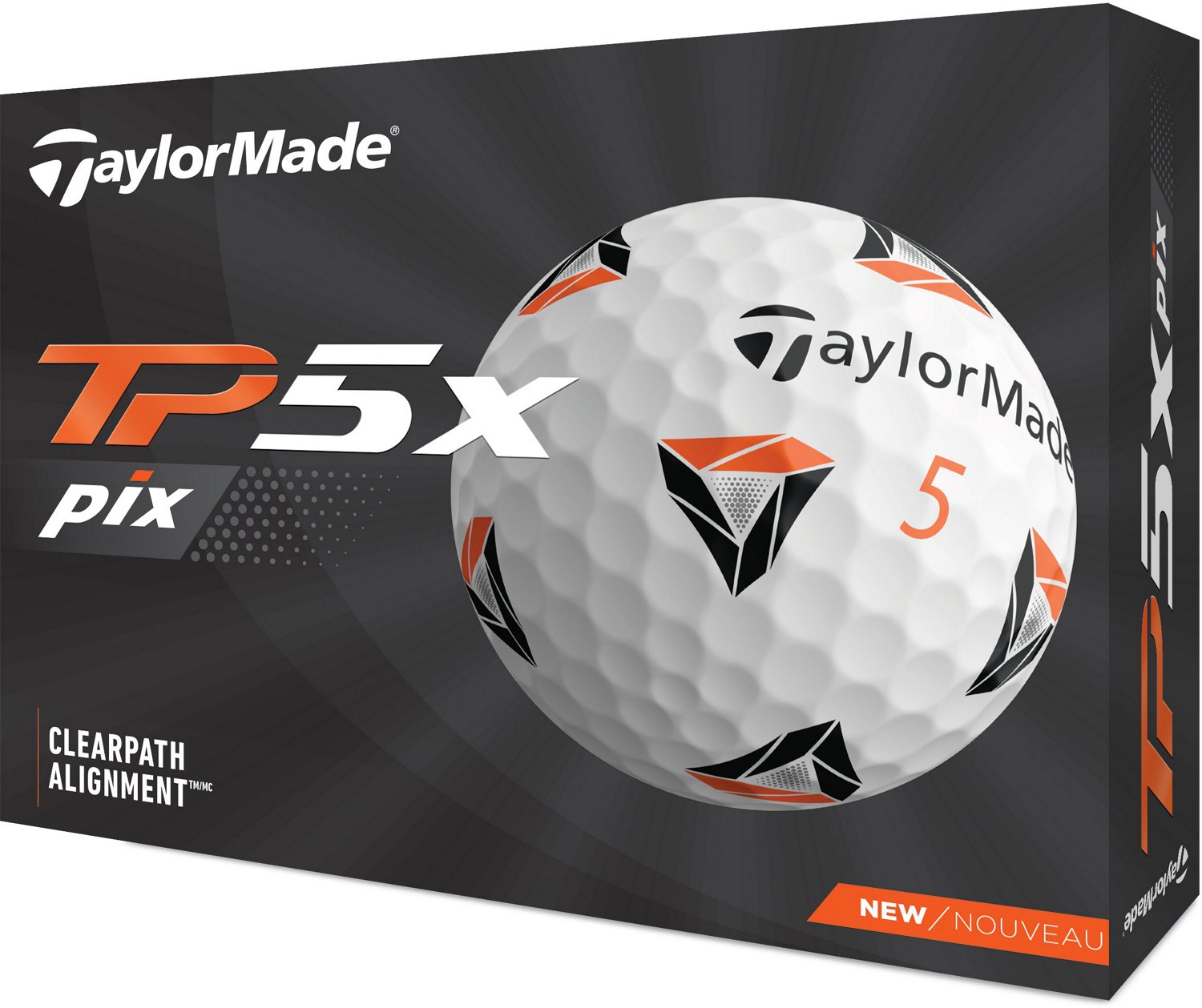 TaylorMade 2021 TP5x PIX Golf Balls 12-Pack                                                                                      - view number 1