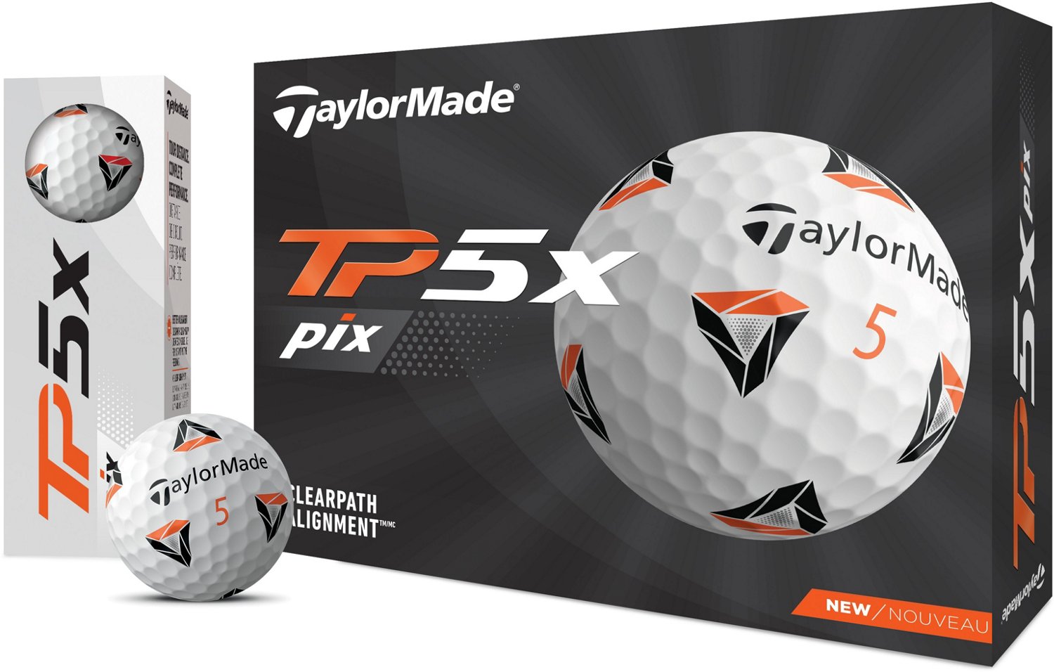 TaylorMade 2021 TP5x PIX Golf Balls 12-Pack                                                                                      - view number 4