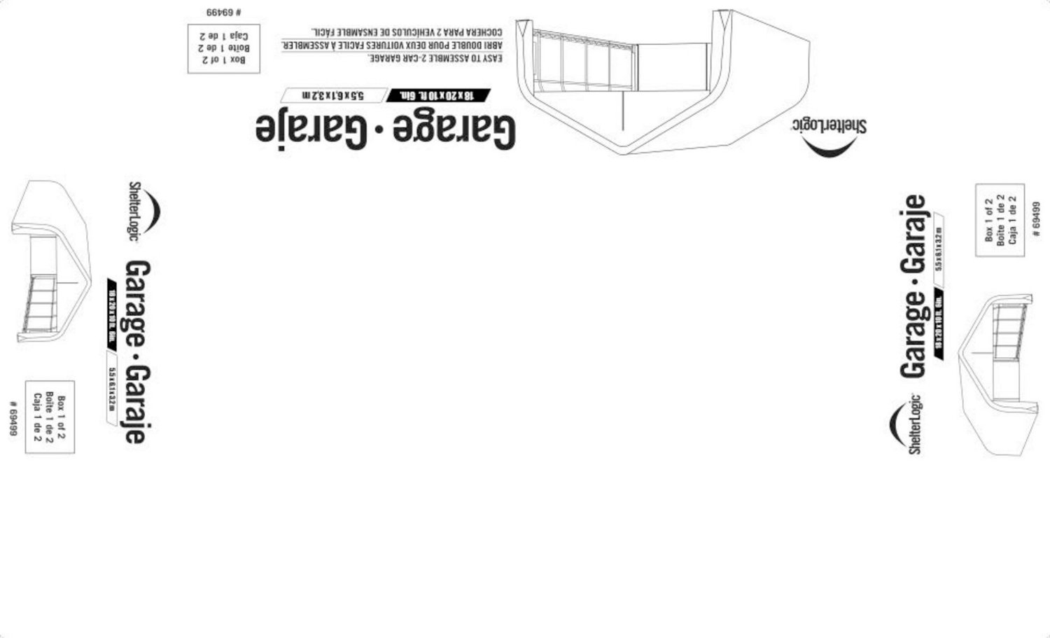 Garage-in-a-Box 2-Car Garage 18 x 20 x 10.5 ft. - view number 7