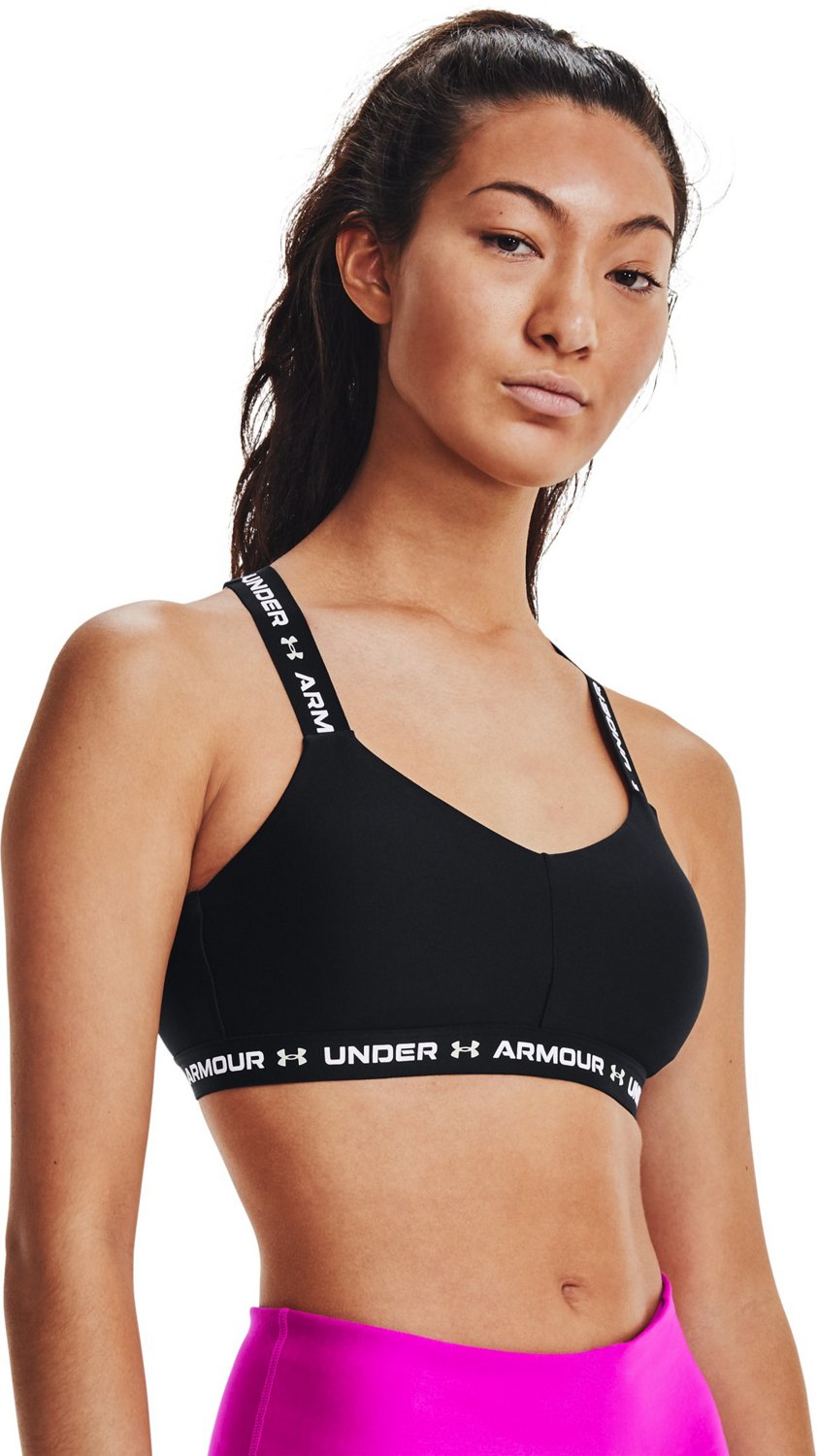 Unthewe Women's Workout Sports Bra Padded Criss Cross Low Impact Bra Yoga  Crop Tank Tops(U908-Black-S) at  Women's Clothing store