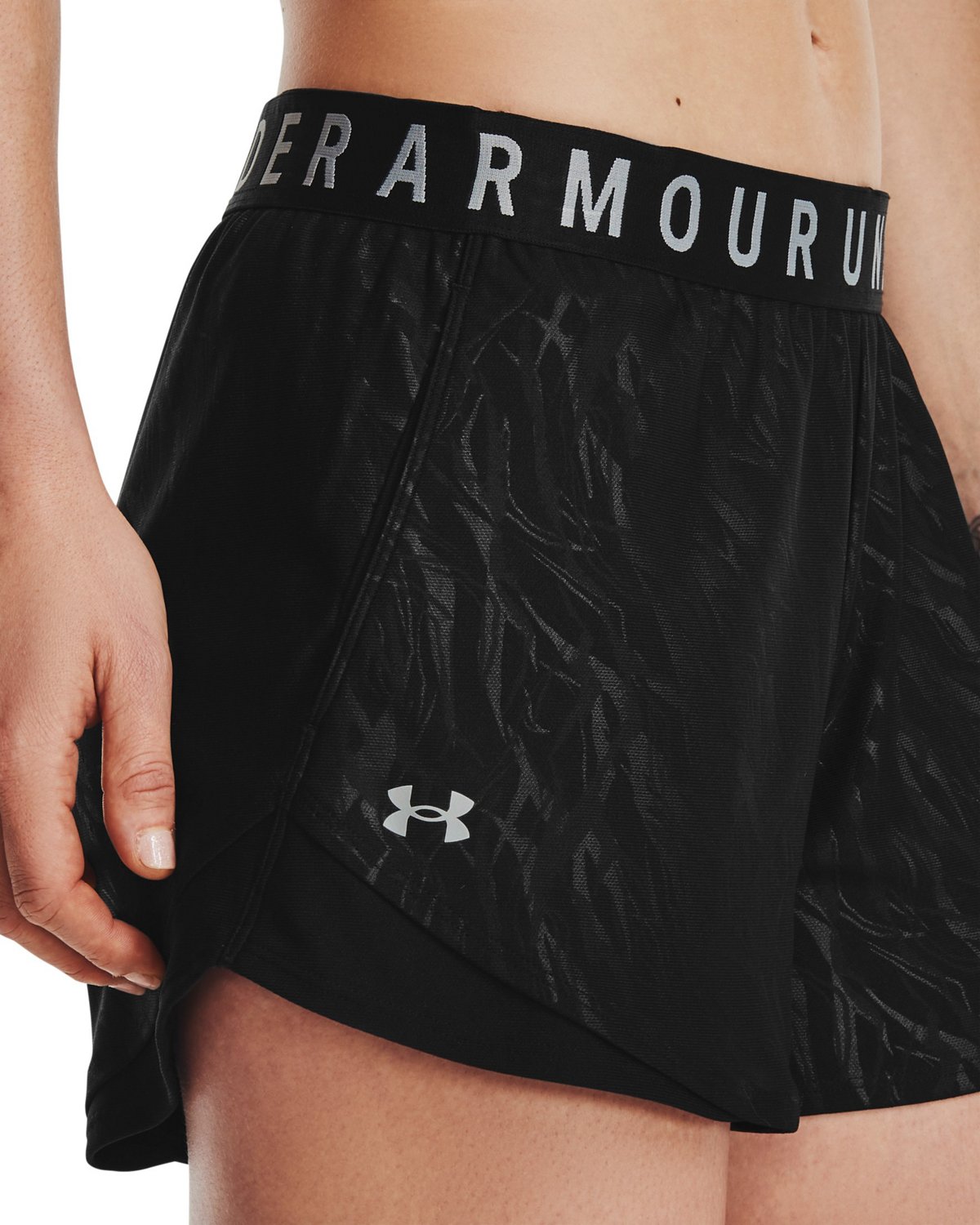Under Armour Women's Play Up 3.0 Embossed Shorts 3 in - view number 3