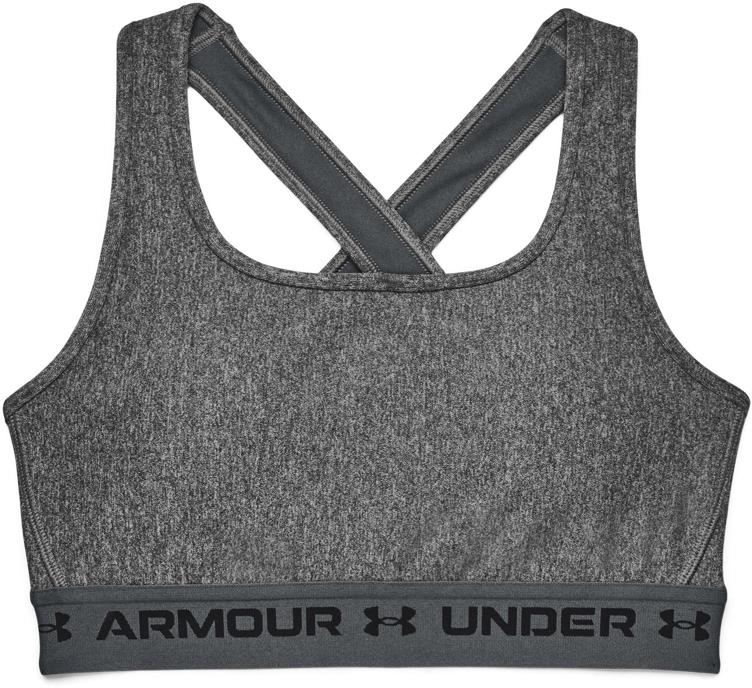 Under Armour Women's Armour Mid Keyhole Bra (Black/Black/Metallic