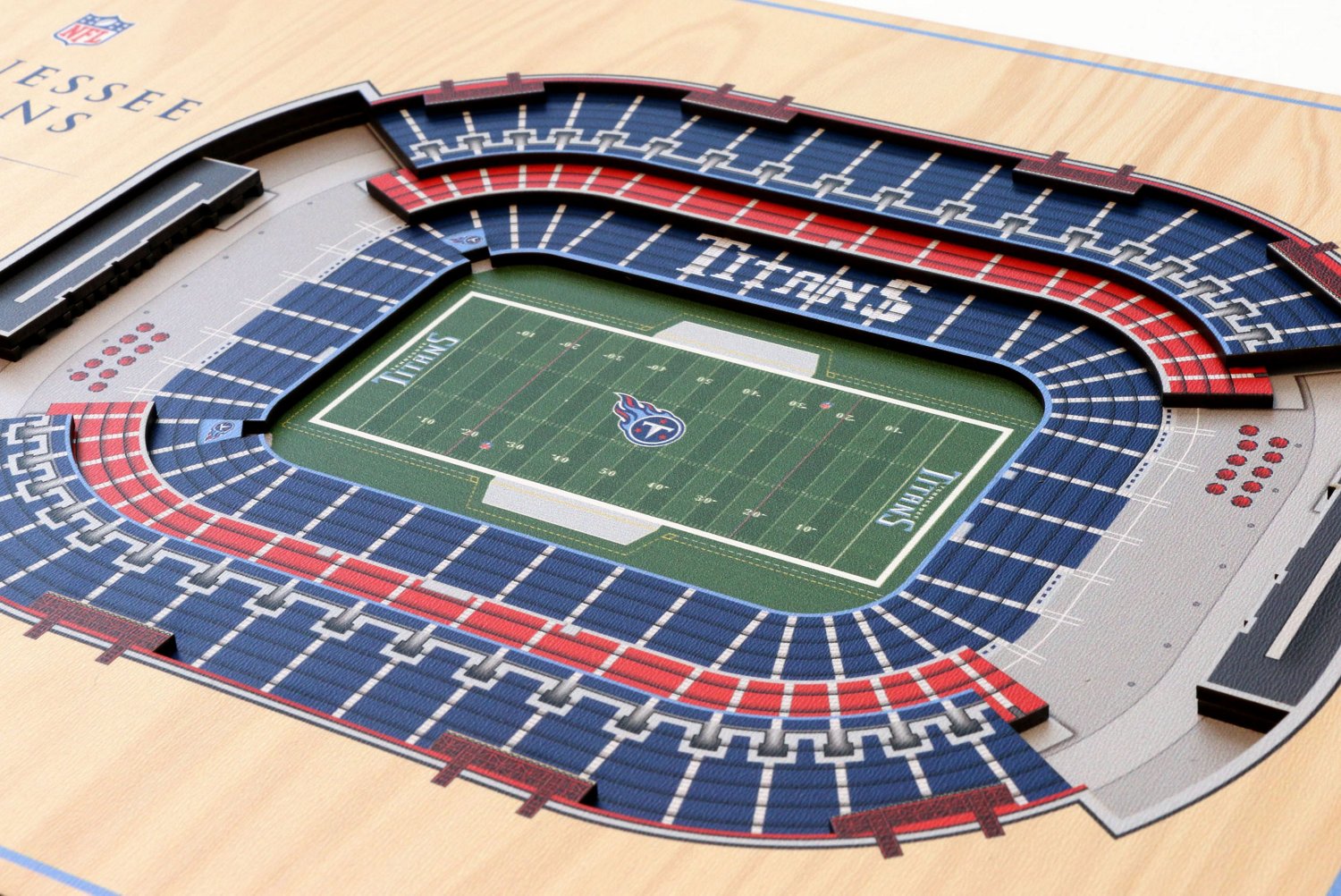 YouTheFan Tennessee Titans 5-Layer Stadium Views 3-D Wall Art                                                                    - view number 2