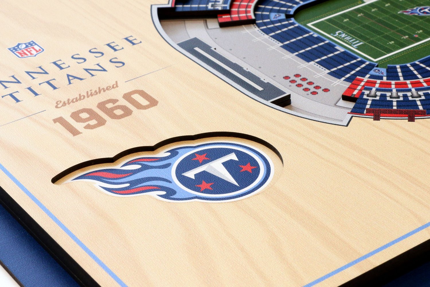 YouTheFan NFL Tennessee Titans 3D Stadium 8 x 32 Banner-Nissan