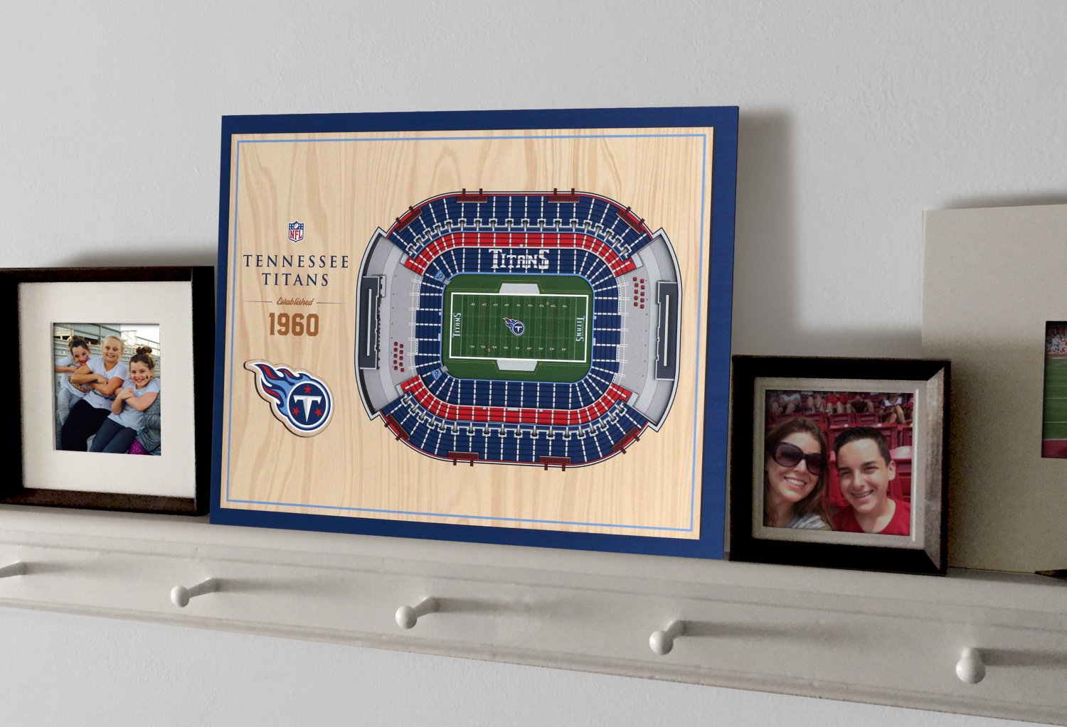 YouTheFan Tennessee Titans 5-Layer Stadium Views 3-D Wall Art                                                                    - view number 5