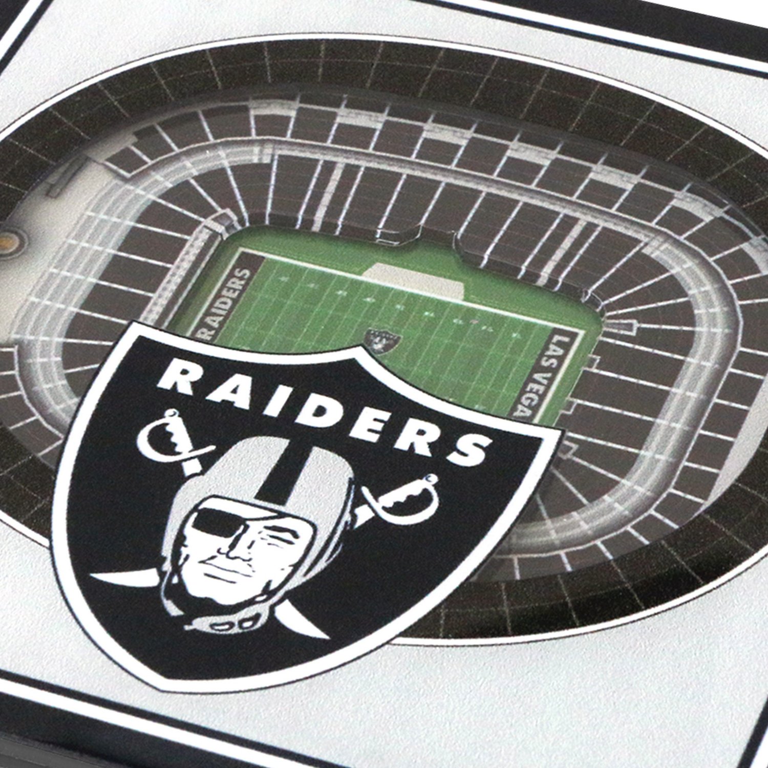 YouTheFan Las Vegas Raiders 3D Stadium Views Coaster Set 2-Pack                                                                  - view number 2