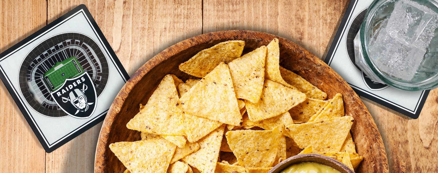 YouTheFan Las Vegas Raiders 3D Stadium Views Coaster Set 2-Pack