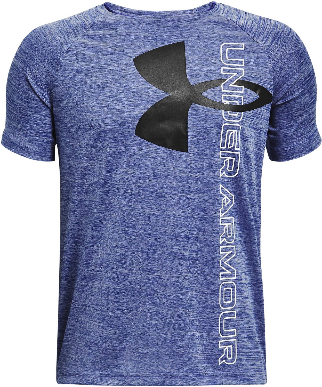 Under Armour Boys Short Sleeves Blue Ua Tackle Box T-shirt