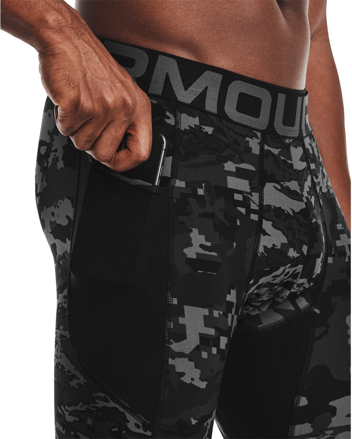 Under Armour Men's HeatGear Armour Camo Leggings                                                                                 - view number 3