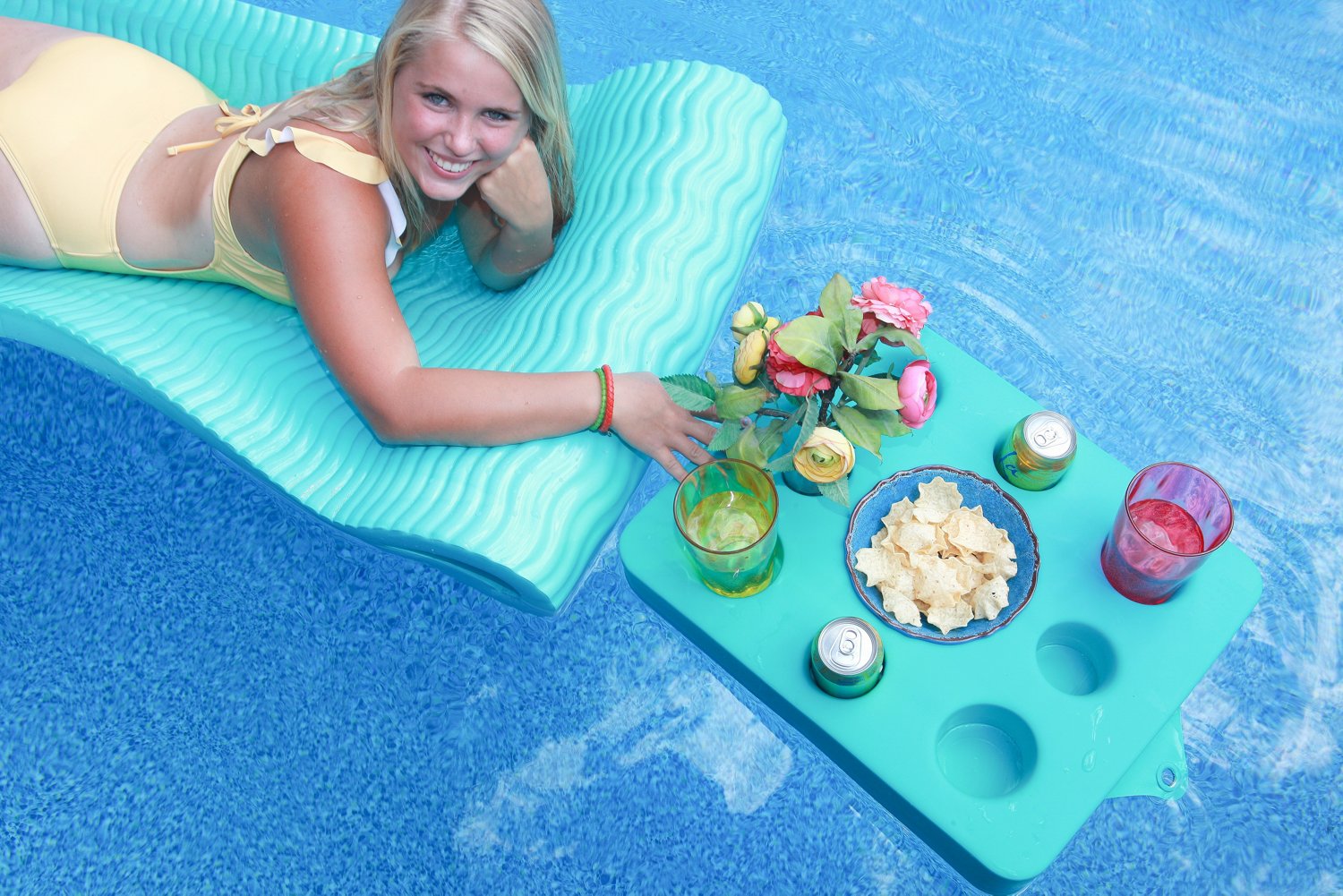 VOS infinity Seamfoam 72 in x 26 in Water Lounger - view number 3