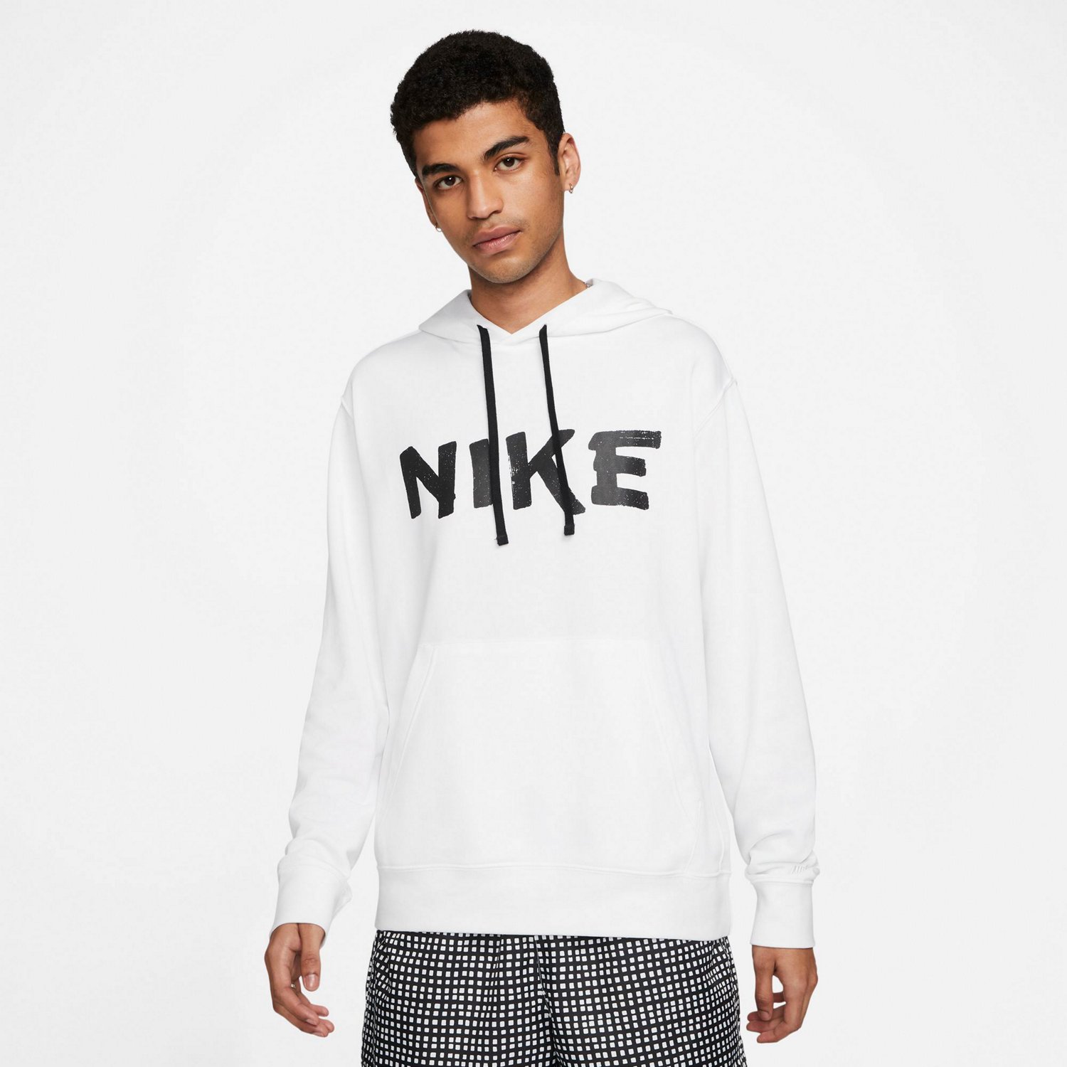Nike Men's Sportswear Club French Terry Graphic Pullover Hoodie Academy