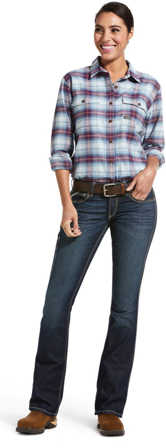 Ariat Women's Rebar DuraStretch Riveter Boot Cut Work Jeans - view number 6