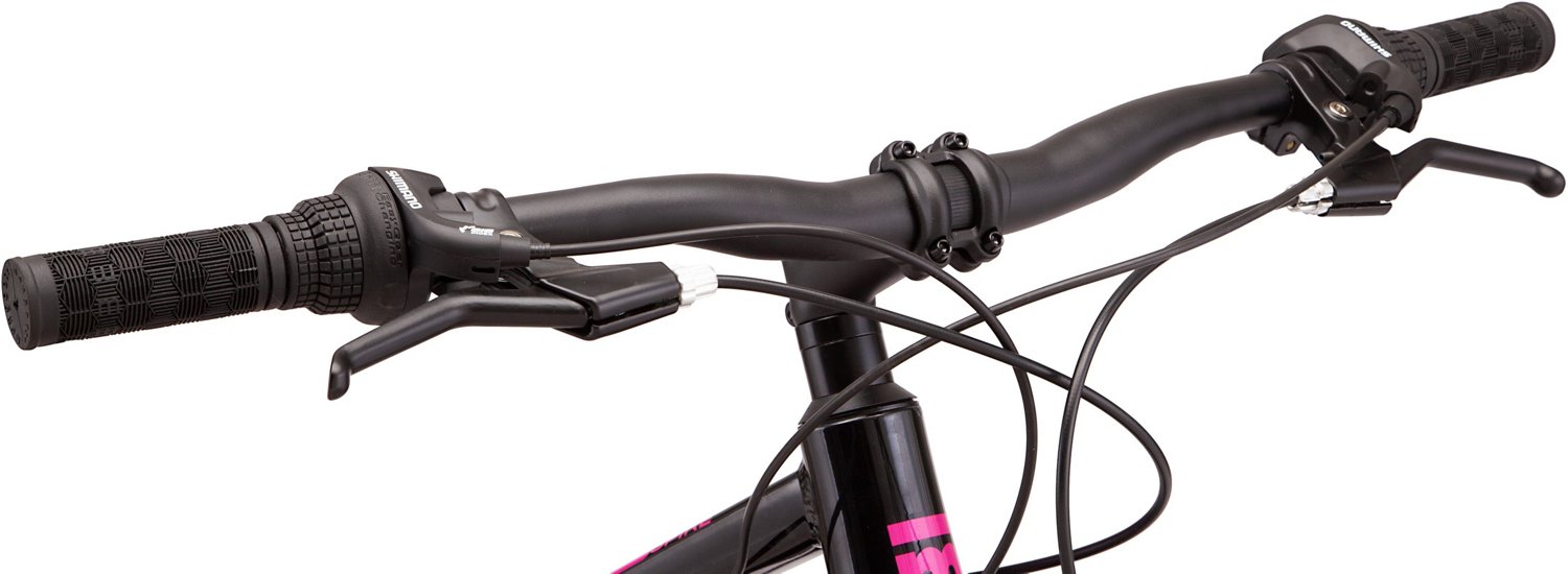 Women's black and pink mountain online bike