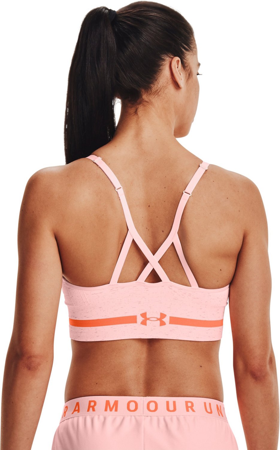 Under Armour Women's Seamless Long Low Impact Heather Bra - view number 2