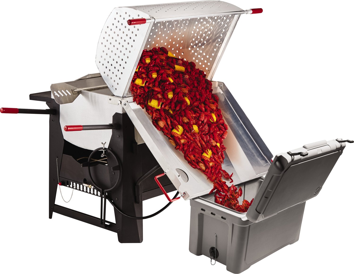 Outdoor Gourmet Deluxe Double Sack 150 qt Crawfish Boiler Academy