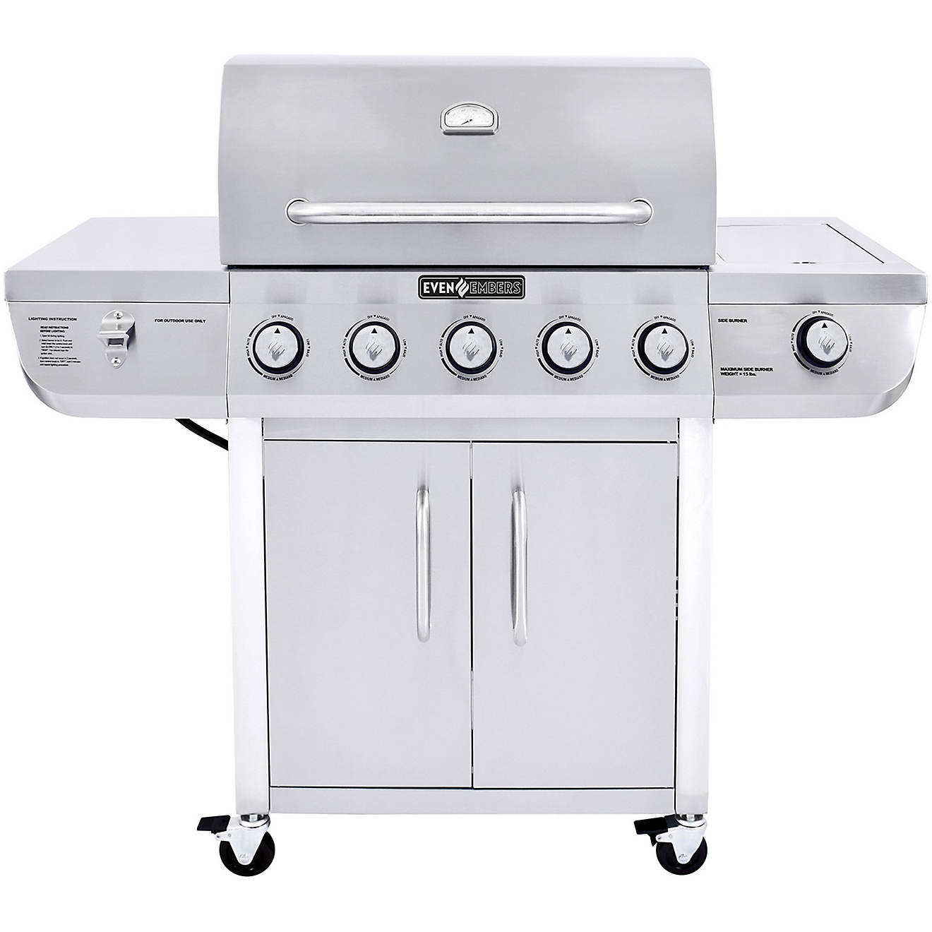 Even Embers 5-Burner Stainless Steel Gas Grill                                                                                   - view number 1