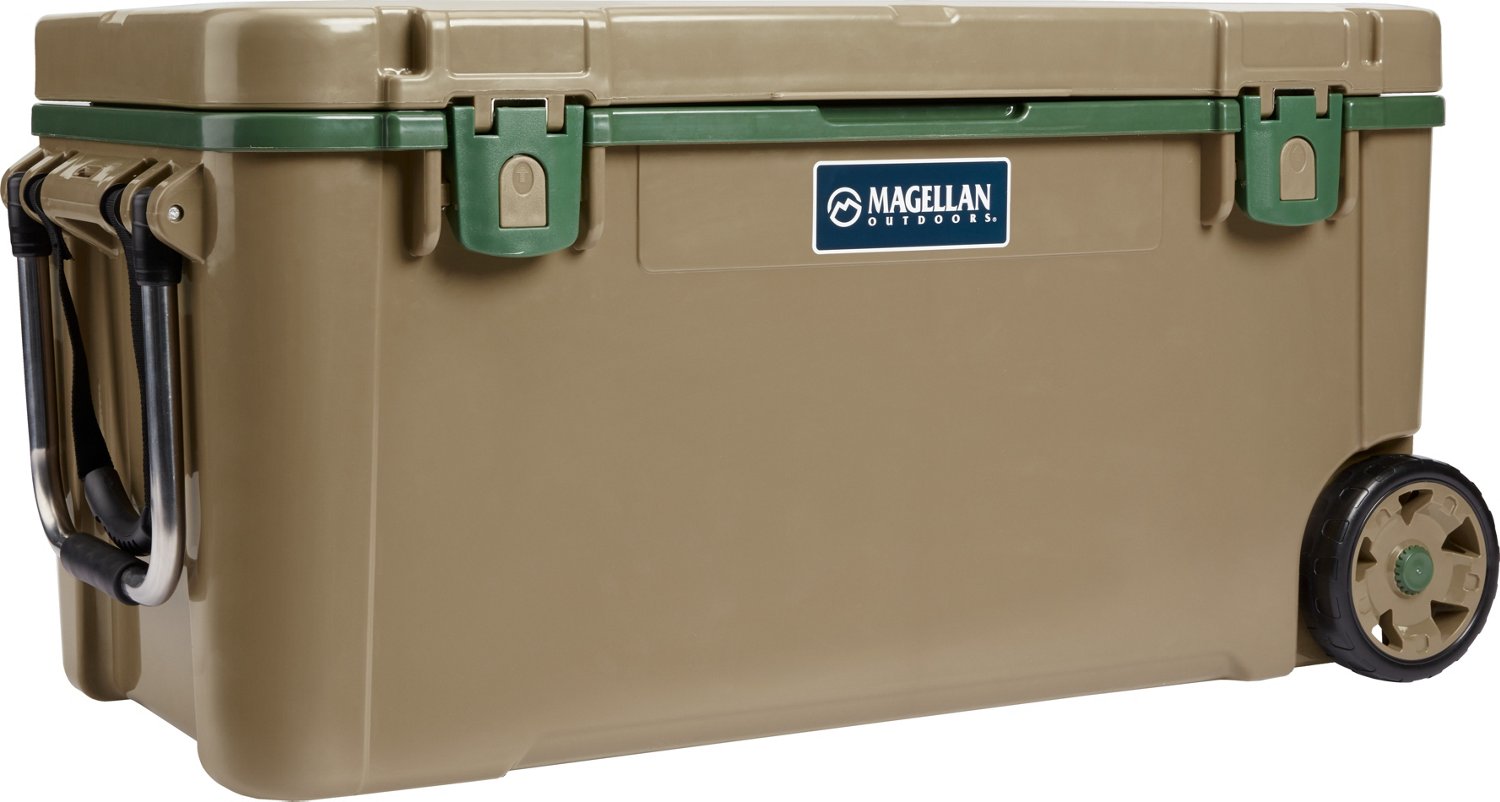 Magellan Outdoors Ice Box 75 qt Wheeled Cooler Academy
