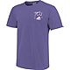Image One Women's Texas Christian University Comfort Color State Doodles T-shirt                                                 - view number 2