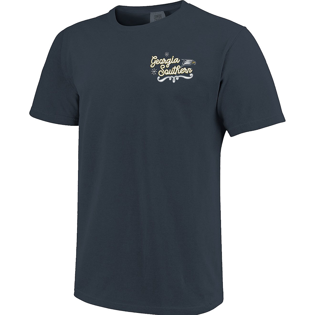 Image One Women's Georgia Southern University Comfort Color State Doodles T-shirt                                                - view number 2