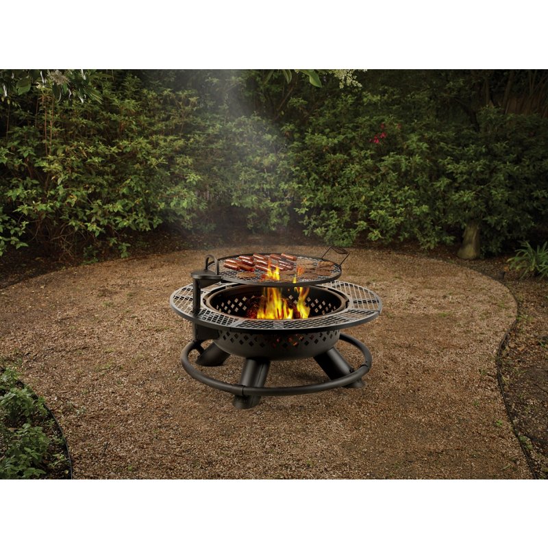 Mosaic 30 in Fuego Fire Pit Black - Patio Accessories/Heating at Academy Sports