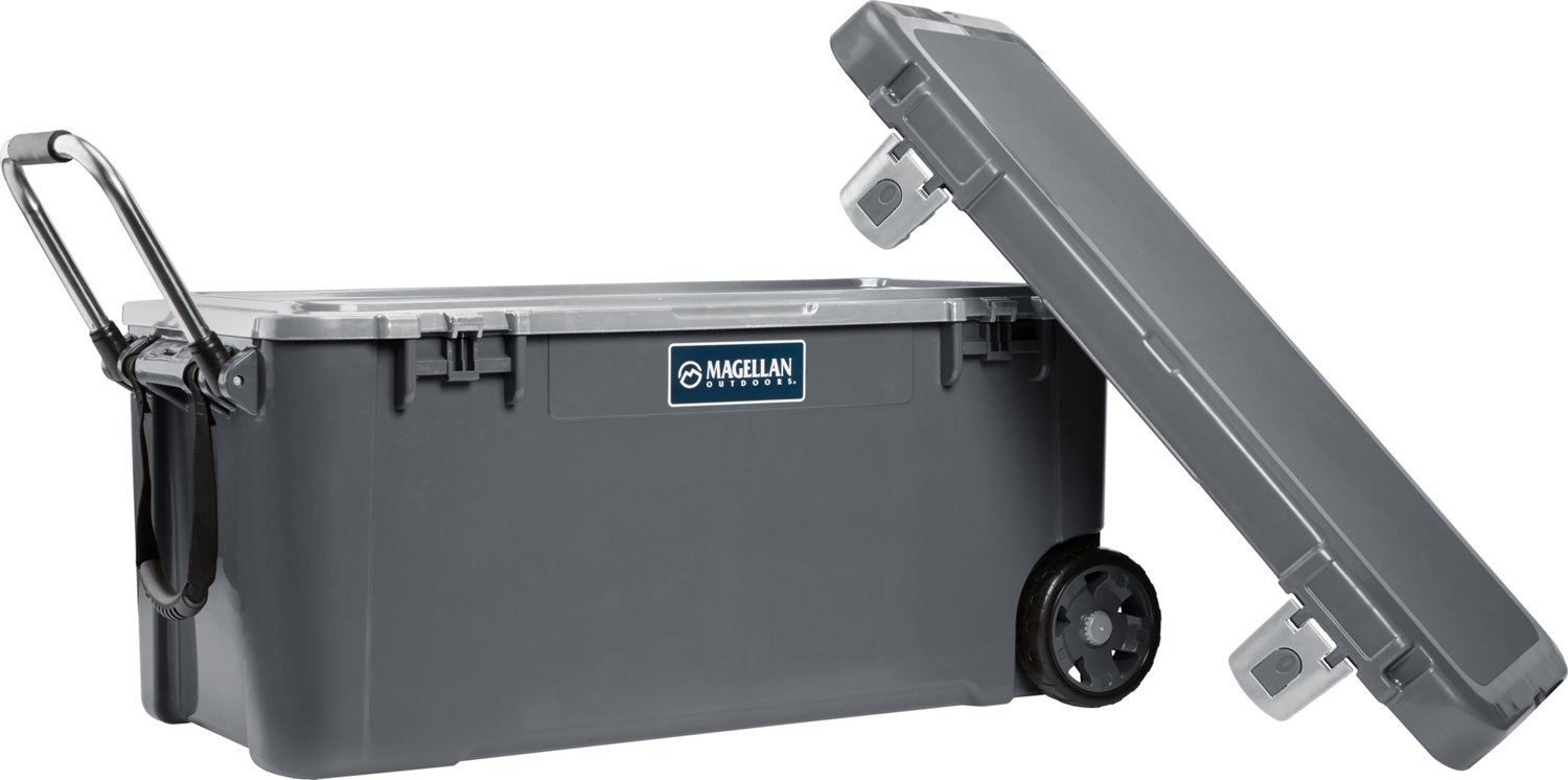 Magellan Outdoors Ice Box 75 qt Wheeled Cooler Academy