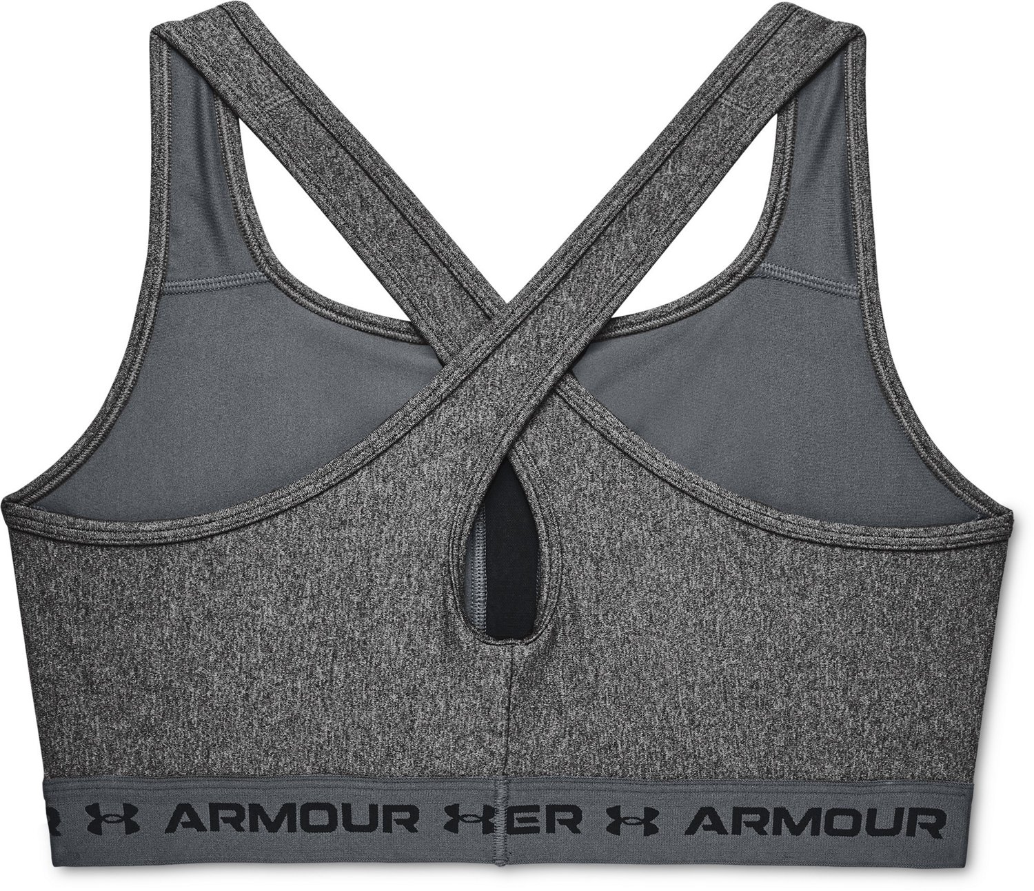 Under Armour Women's Crossback Mid Heather Sports Bra Academy