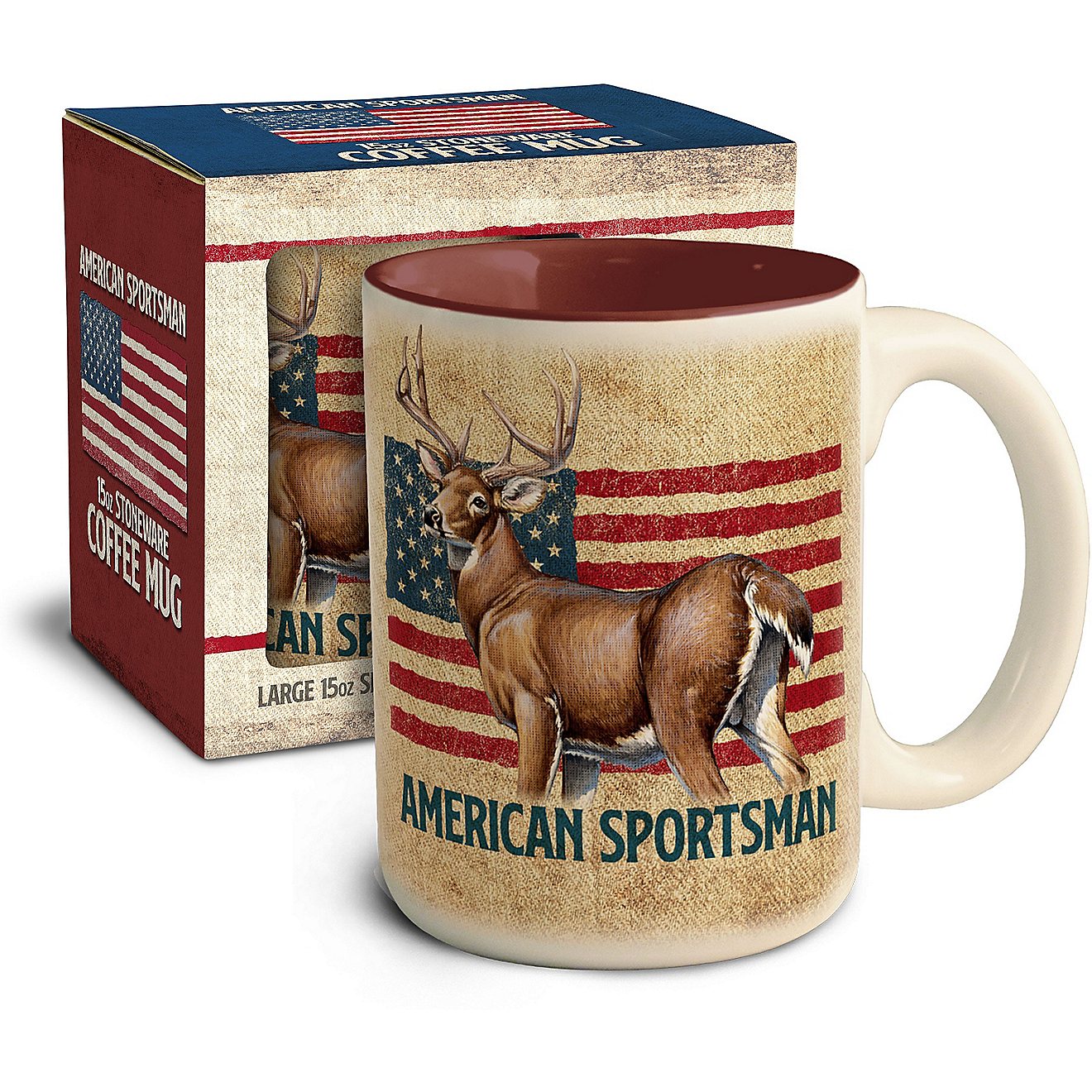 American Expedition Whitetail Deer Sportsman Stoneware 15 oz Coffee Mug                                                          - view number 2