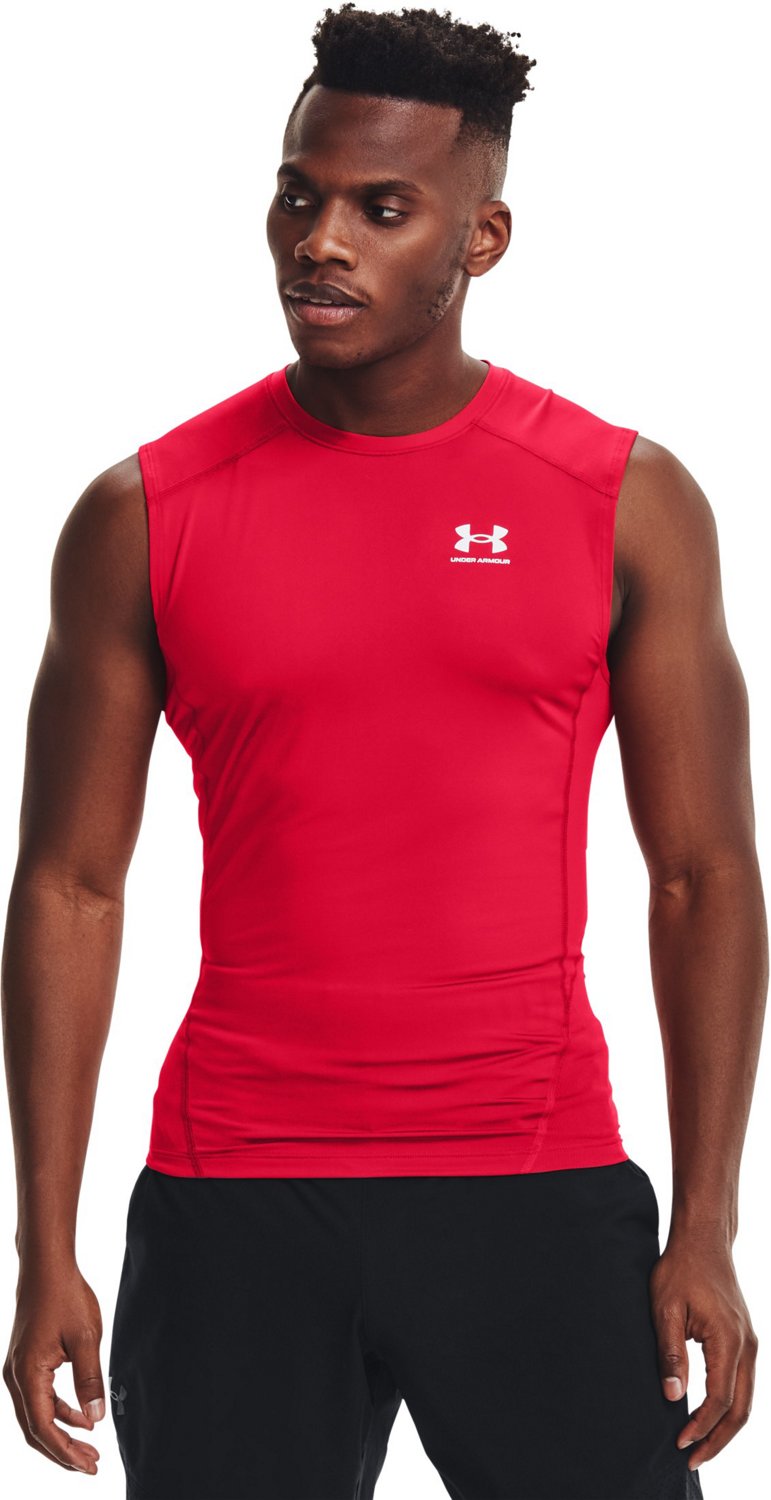 Men's UA CoolSwitch Armour Sleeveless Compression Shirt - Graphite