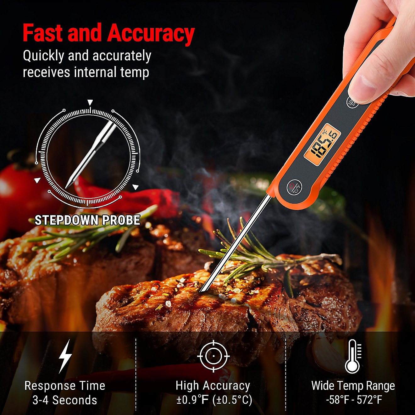ThermoPro TP03H Digital Instant Read Meat Thermometer                                                                            - view number 6