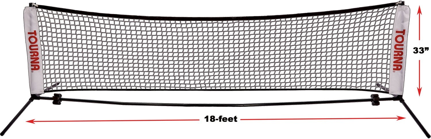 Tourna 18 ft Portable Practice Tennis Net Academy