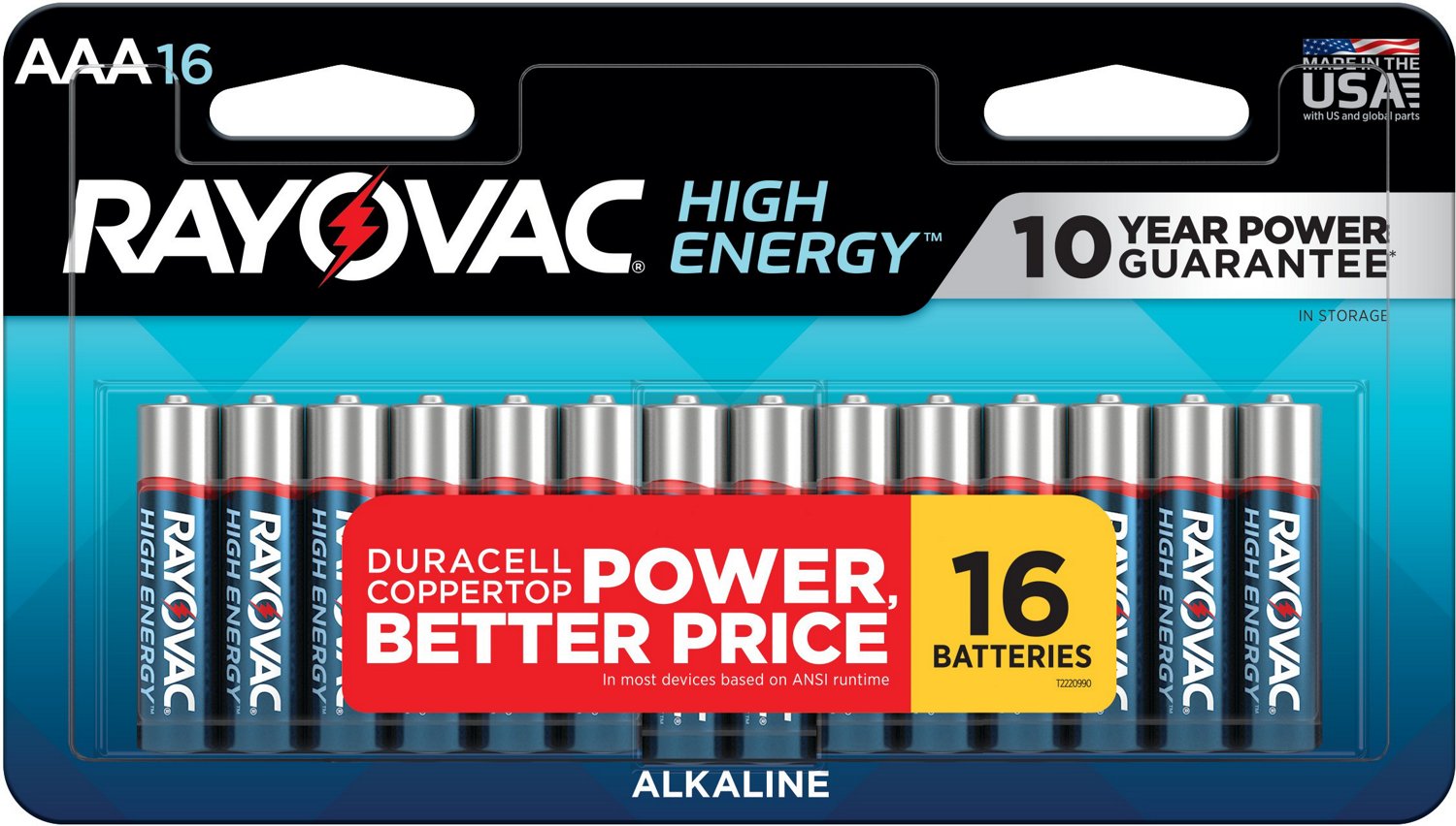 Rayovac High Energy Alkaline AAA Batteries 16-Pack                                                                               - view number 1 selected