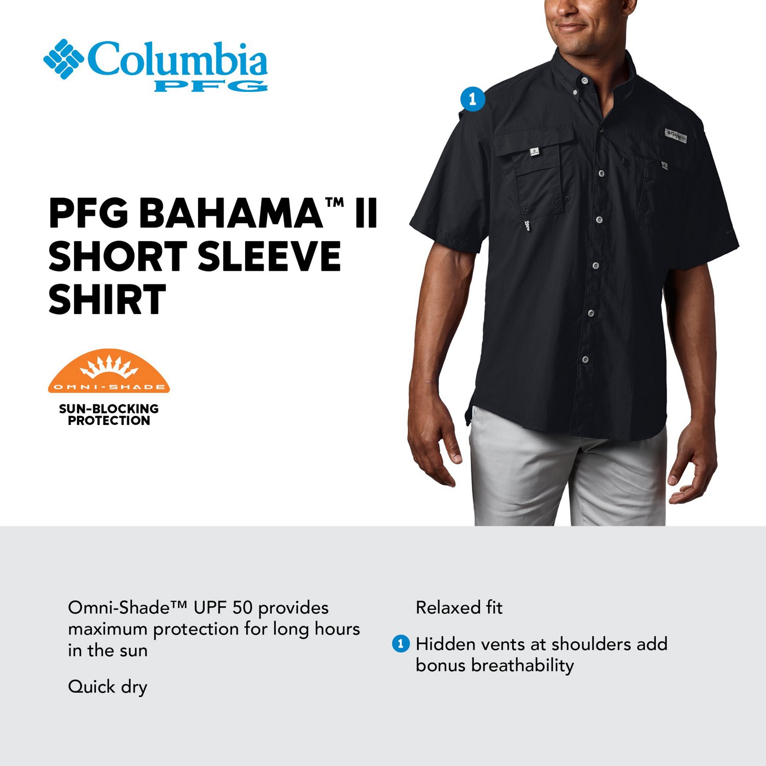 Columbia Men's Bahama II UPF 30 Short Sleeve PFG Fishing Shirt, Lime Glow,  XX-Small