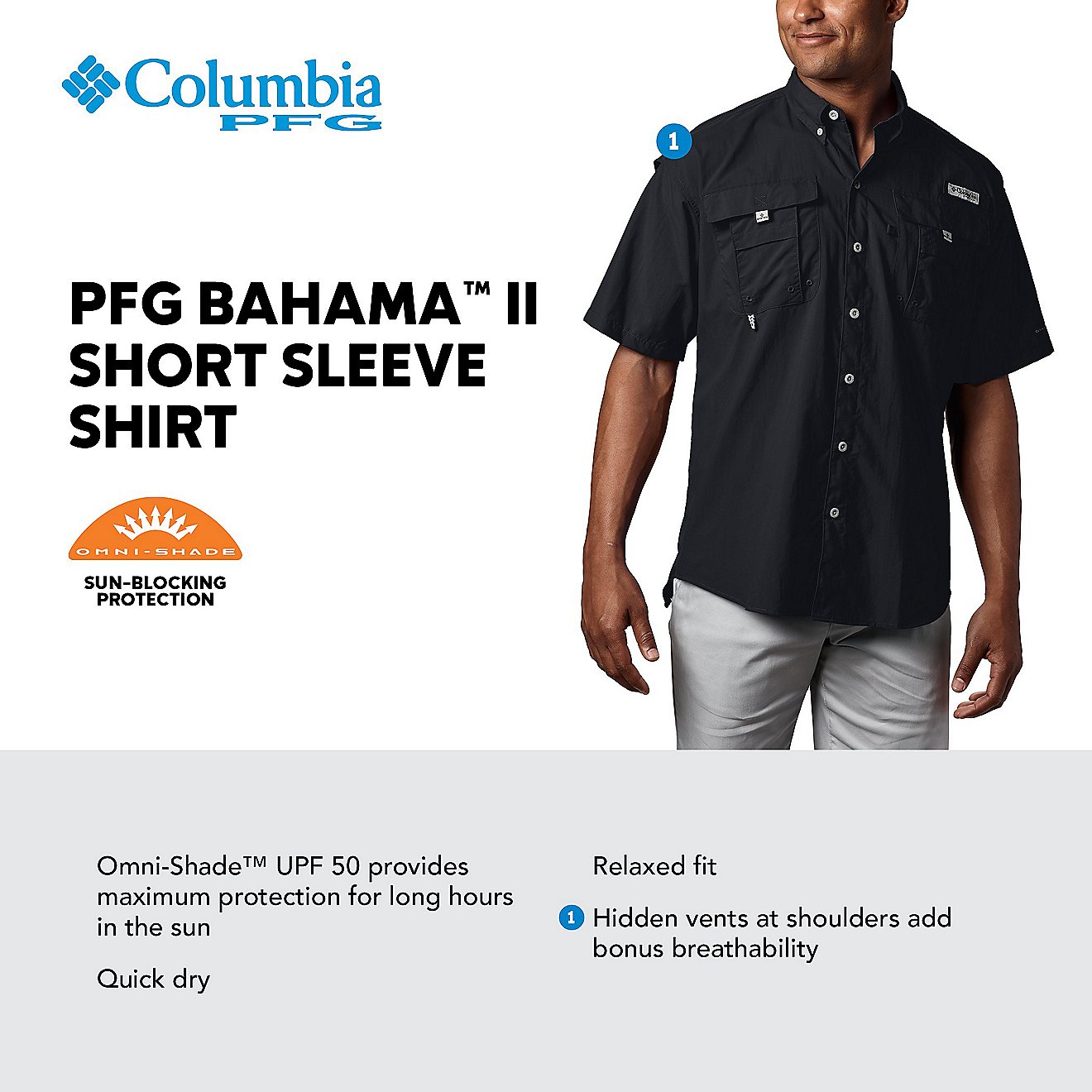 Columbia Sportswear Men's Bahama II Shirt                                                                                        - view number 3