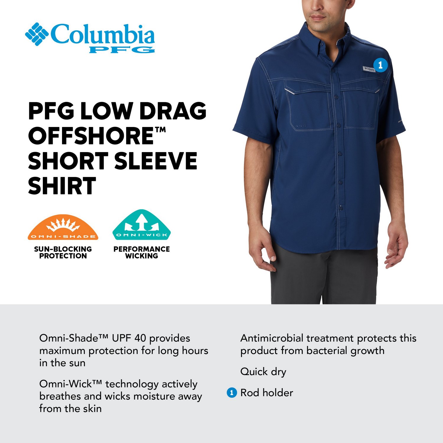 Columbia Sportswear Men's Low Drag Offshore Shirt                                                                                - view number 3