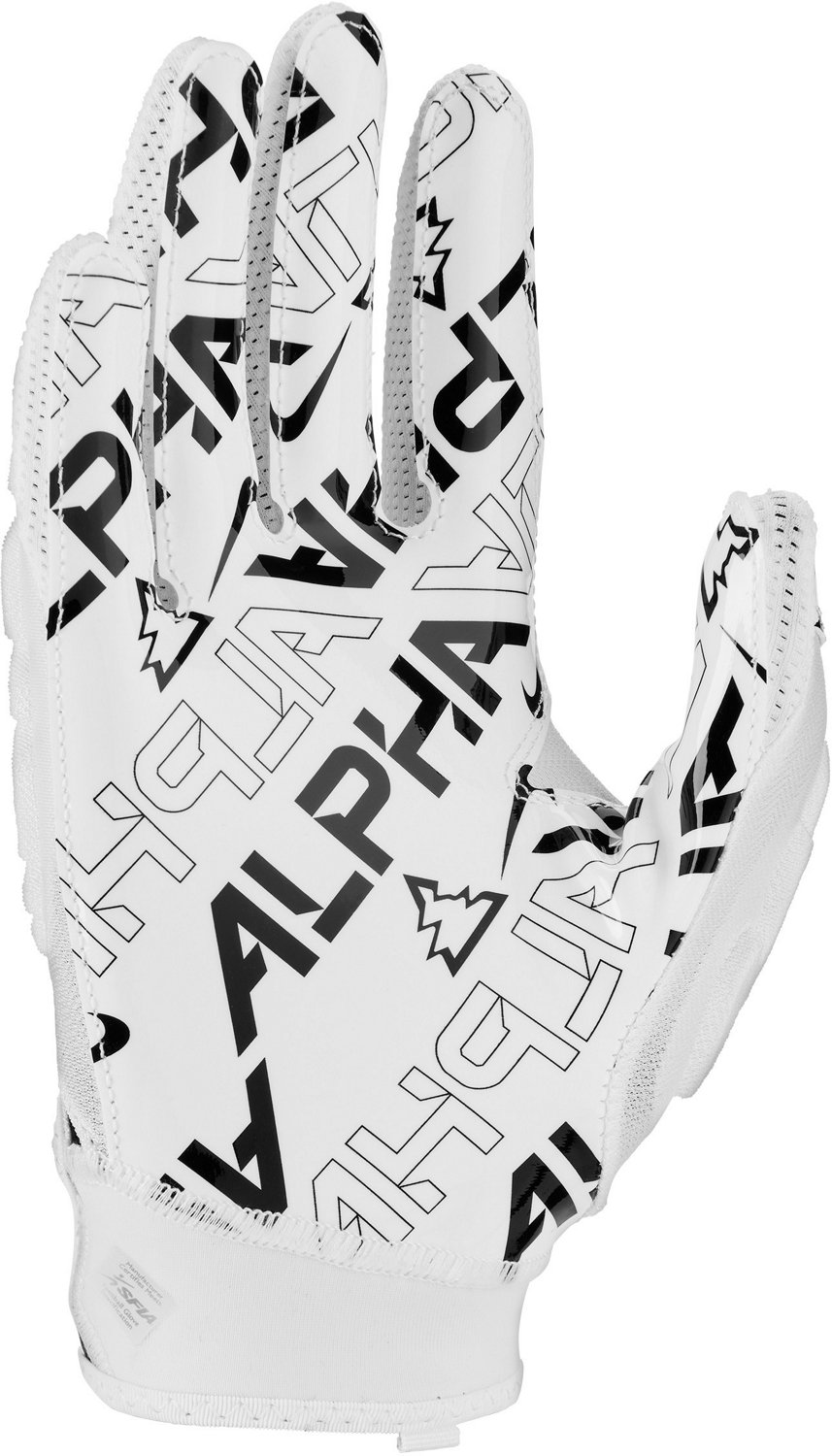 Men's Nike Alpha Superbad 6.0 Padded Football Gloves White/Black Size  Medium NEW