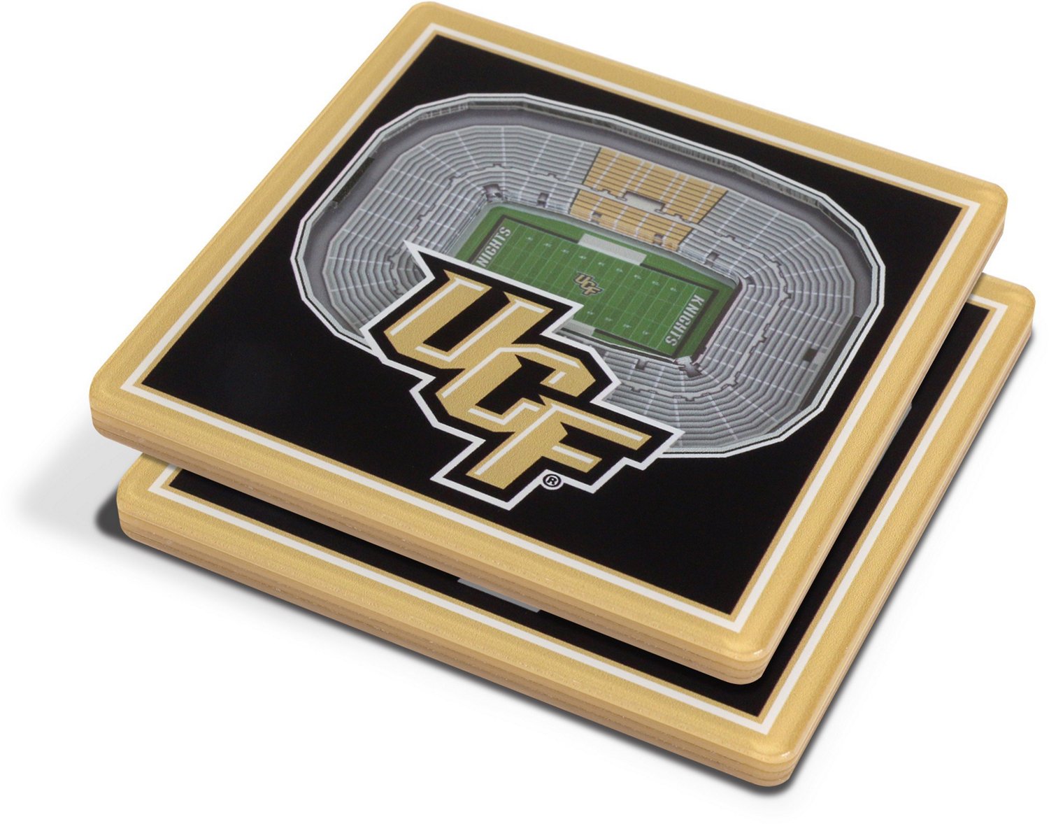 YouTheFan University of Central Florida 3-D Stadium Views 2-Piece Coaster Set