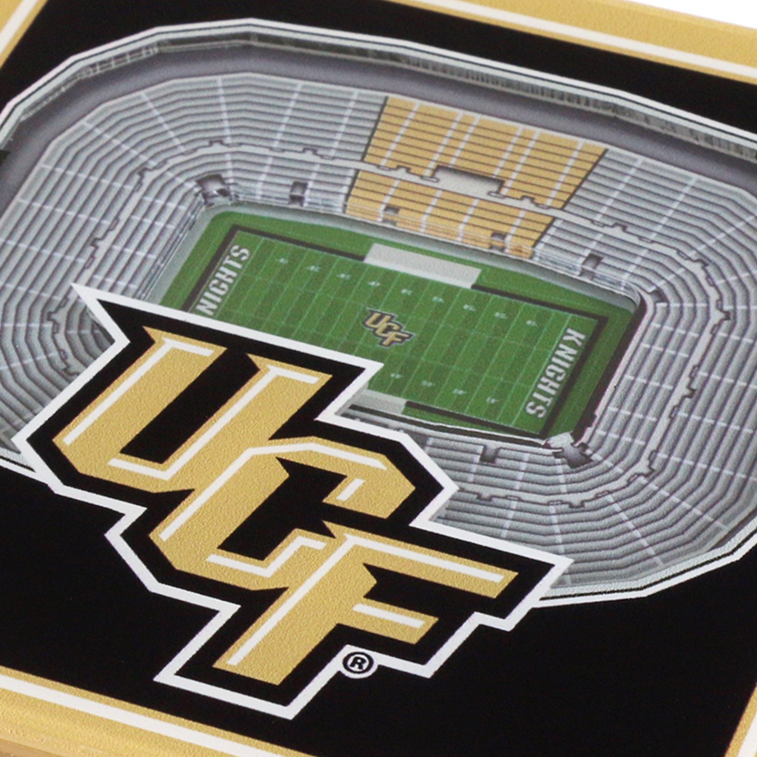 YouTheFan University of Central Florida 3-D Stadium Views 2-Piece Coaster Set