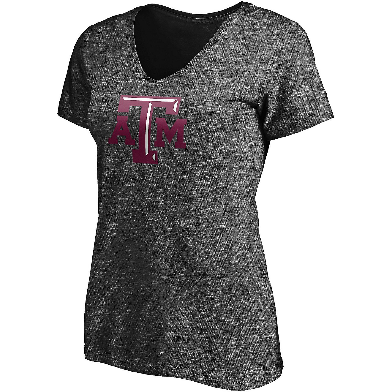 Texas A&M University Women's Primary Logo V-neck Graphic T-shirt                                                                 - view number 1