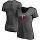 Texas A&M University Women's Primary Logo V-neck Graphic T-shirt                                                                 - view number 3 image