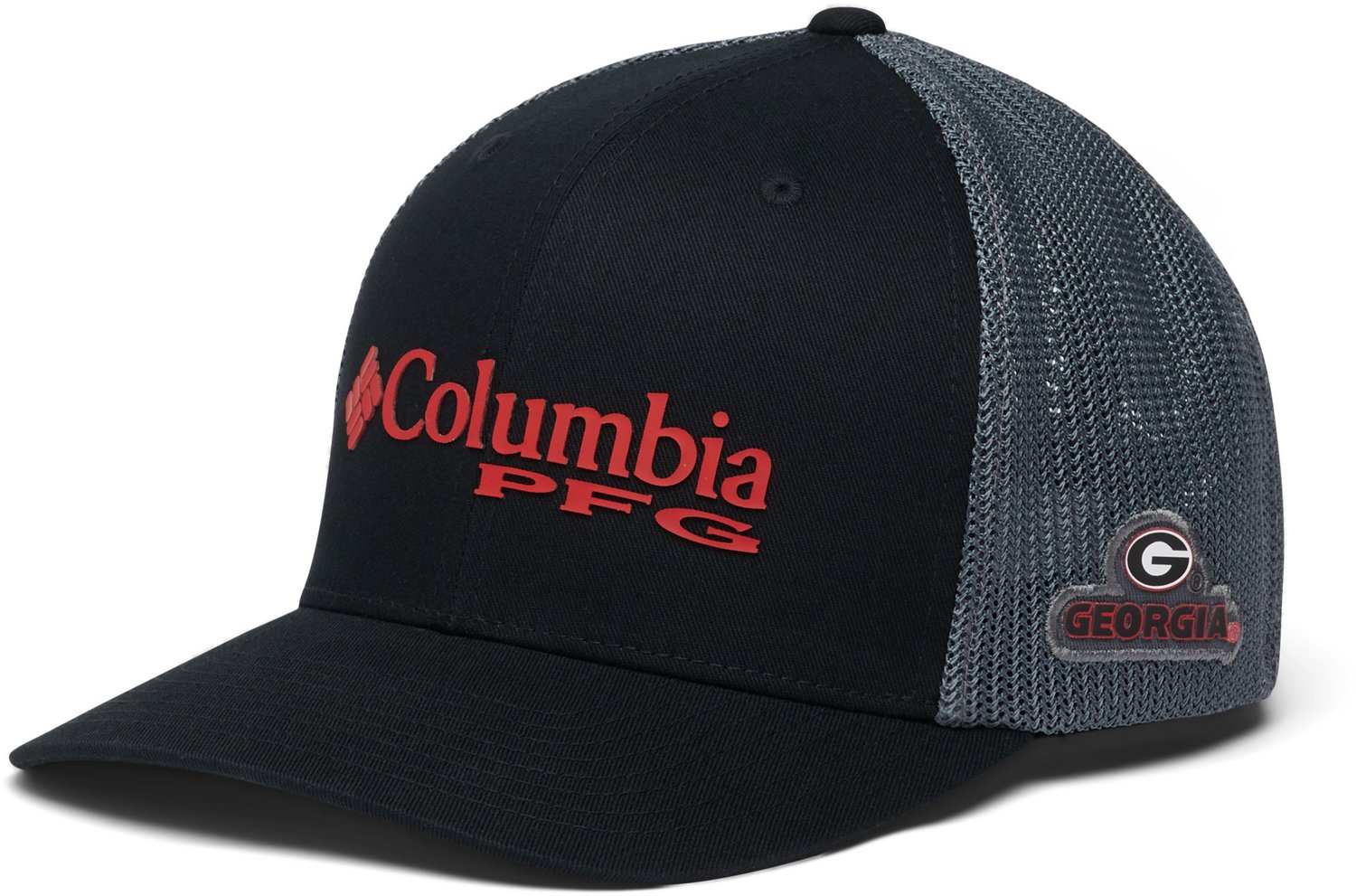 Columbia Sportswear Adults' University of Georgia PFG Mesh Ball Cap